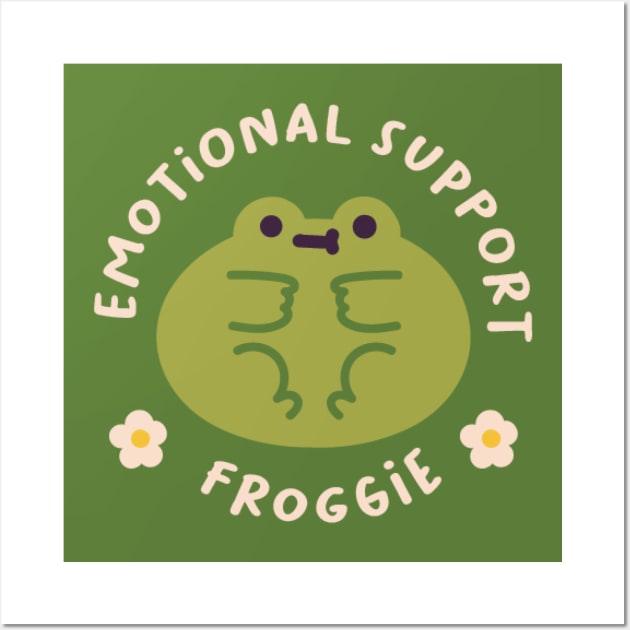 emotional support froggie Wall Art by kztokun